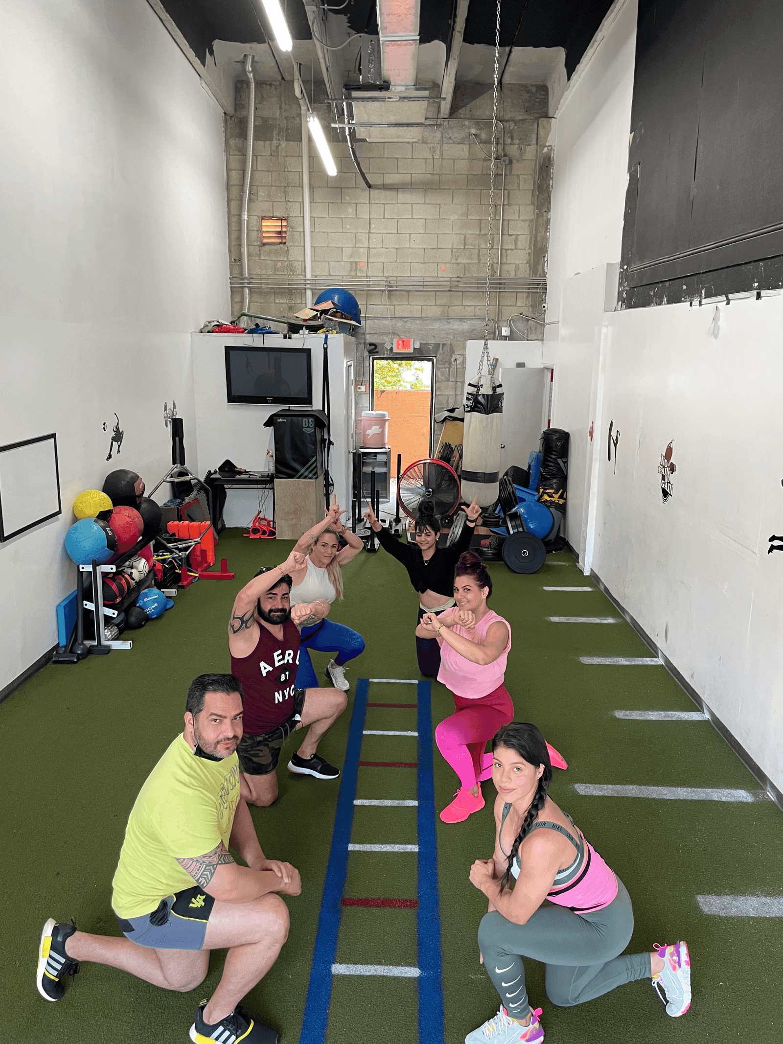 Group training session at Gallo 8 Gym in Little Havana Miami